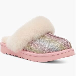 UGG Cozy Il Glitter Water Resistant Genuine Shearling Trim Clog